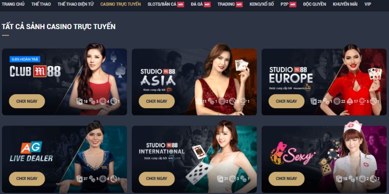 Hoàn trả live casino